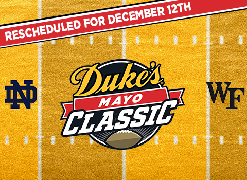 2020 Duke’s Mayo Classic Rescheduled for December 12th