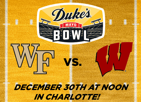 Wake Forest and Wisconsin Will Face Off in 2020 Duke’s Mayo Bowl