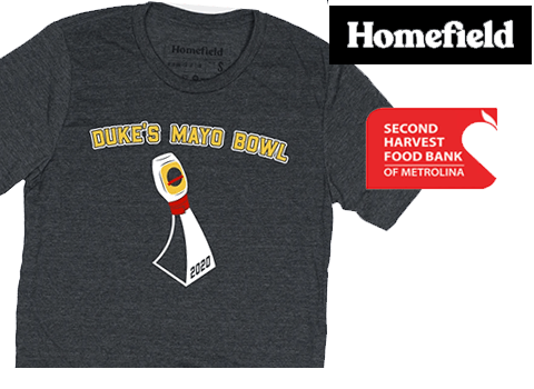 Charlotte Sports Foundation, Duke’s Mayonnaise and Homefield Apparel Partner to Raise Over $31,000 for Second Harvest Food Bank