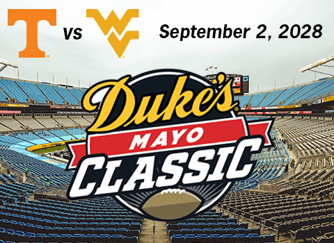 Tennessee and West Virginia Will Kick Off 2028 Season in Charlotte